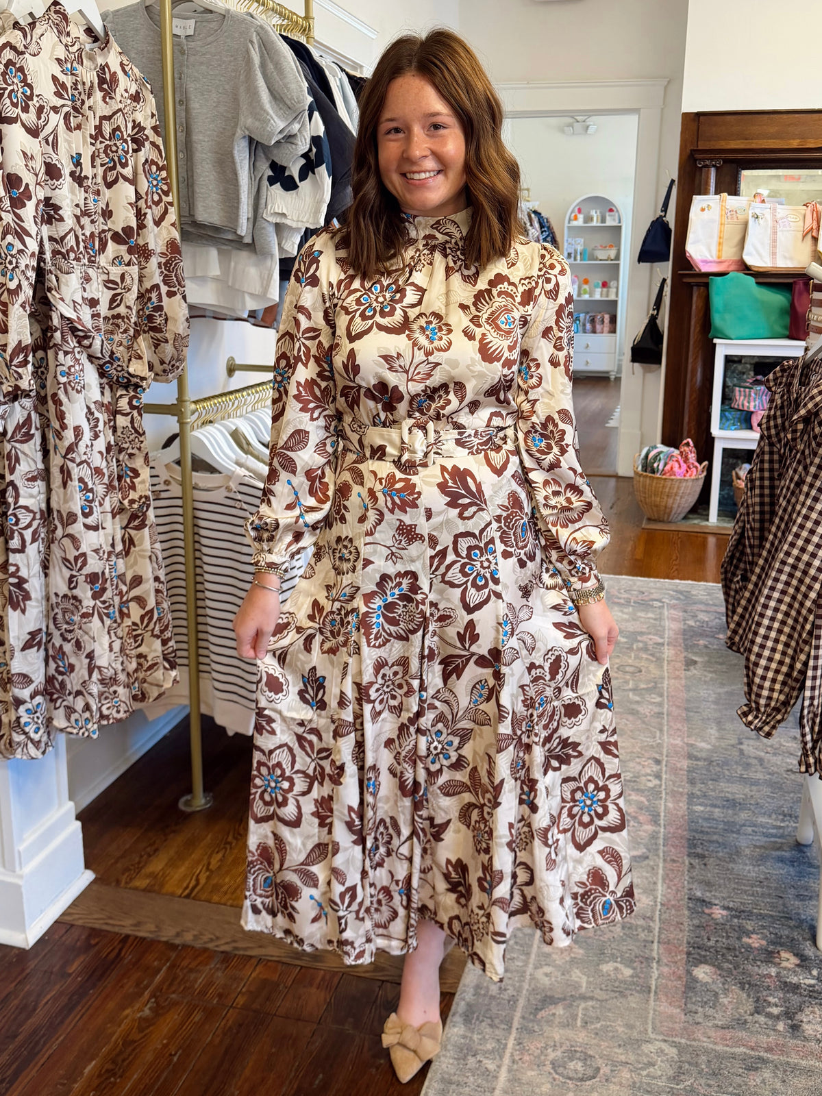Adeline Belted Maxi Dress