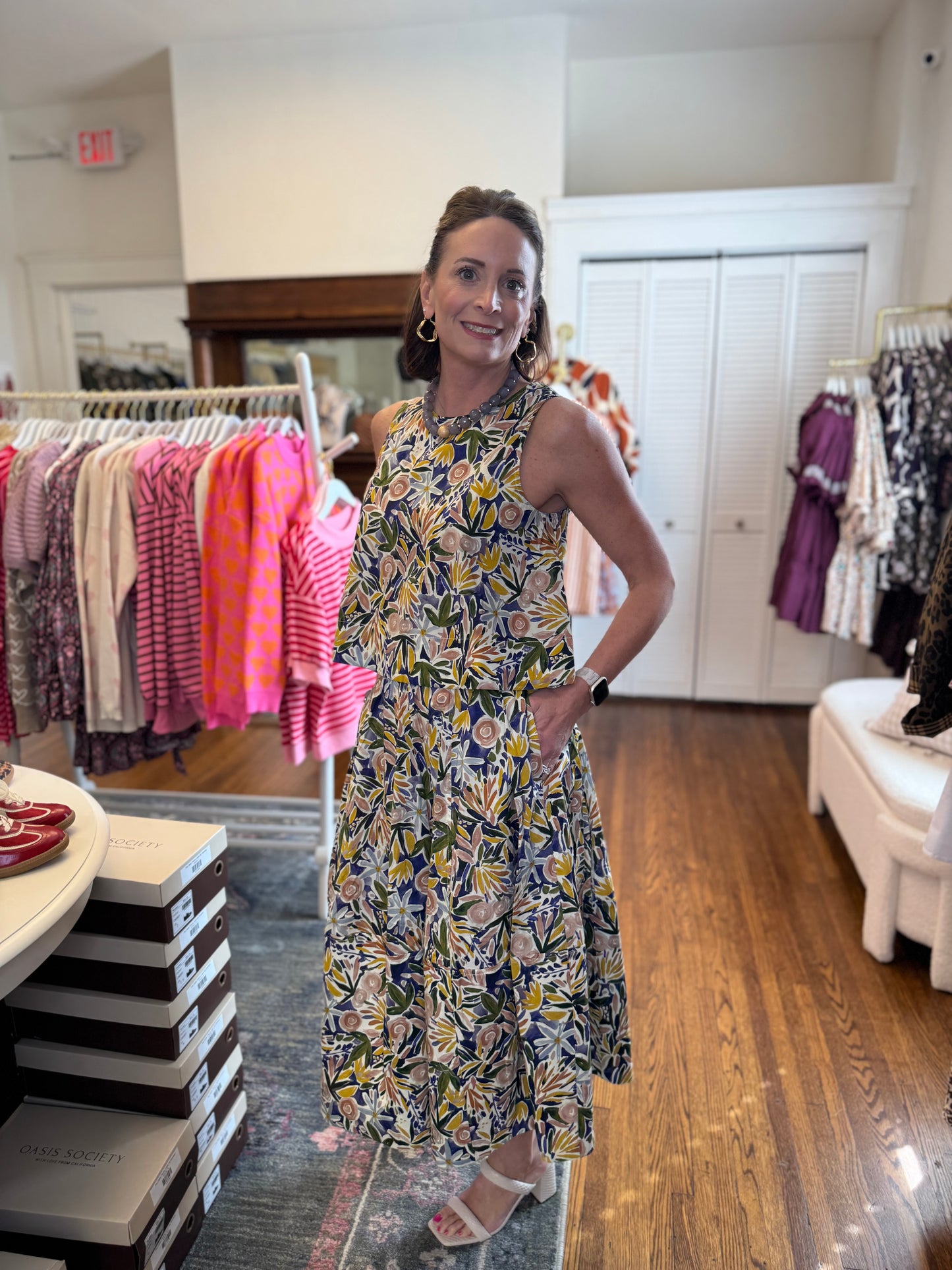 Abbey Floral Sleeveless Top