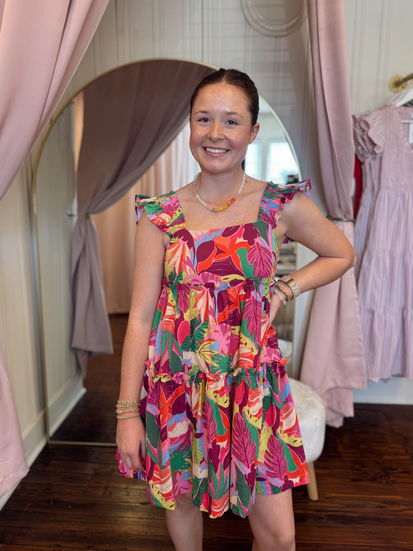 Rals Ruffle Sleeve Dress