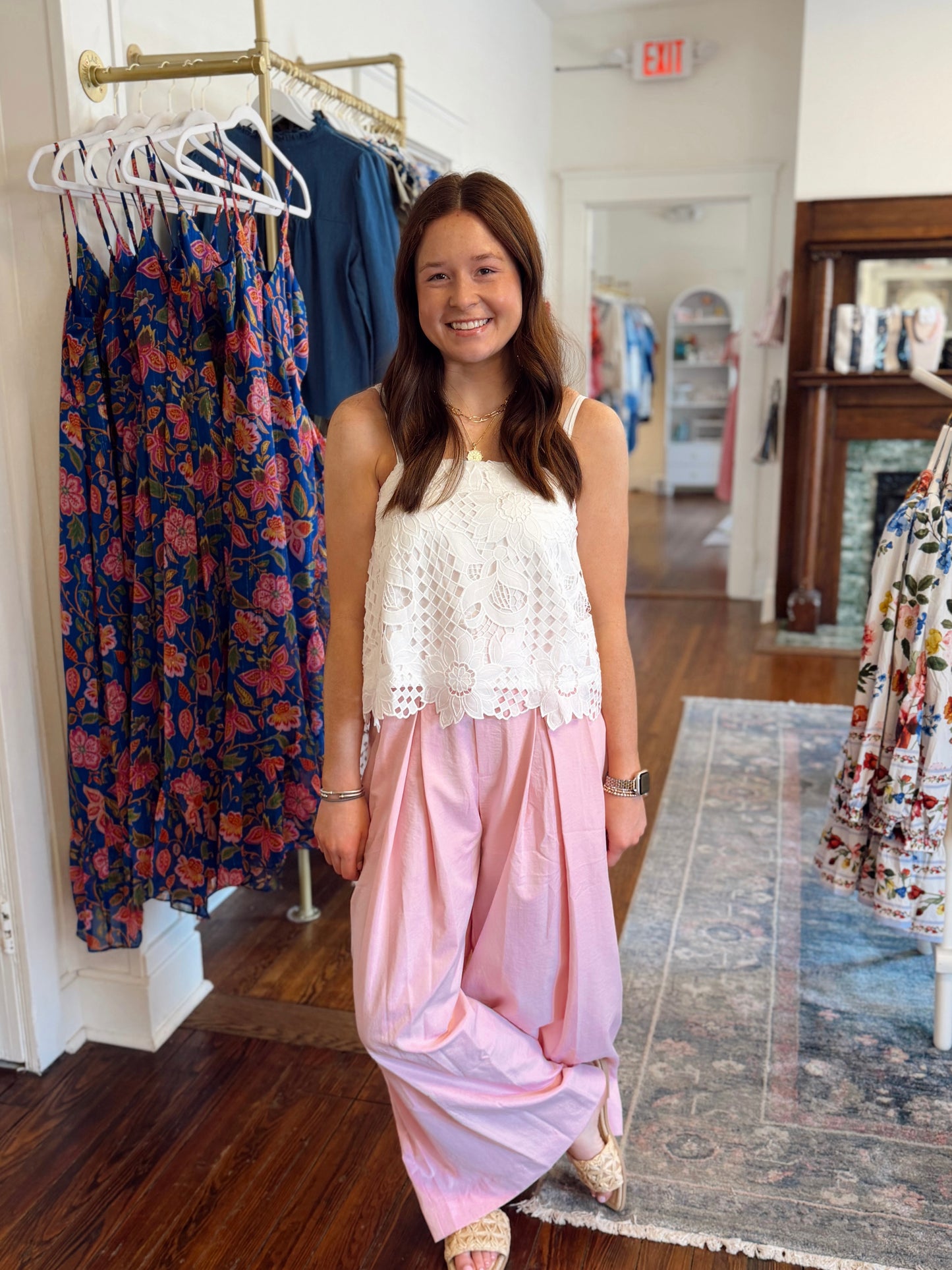 Stella Pink Wide Leg Pants