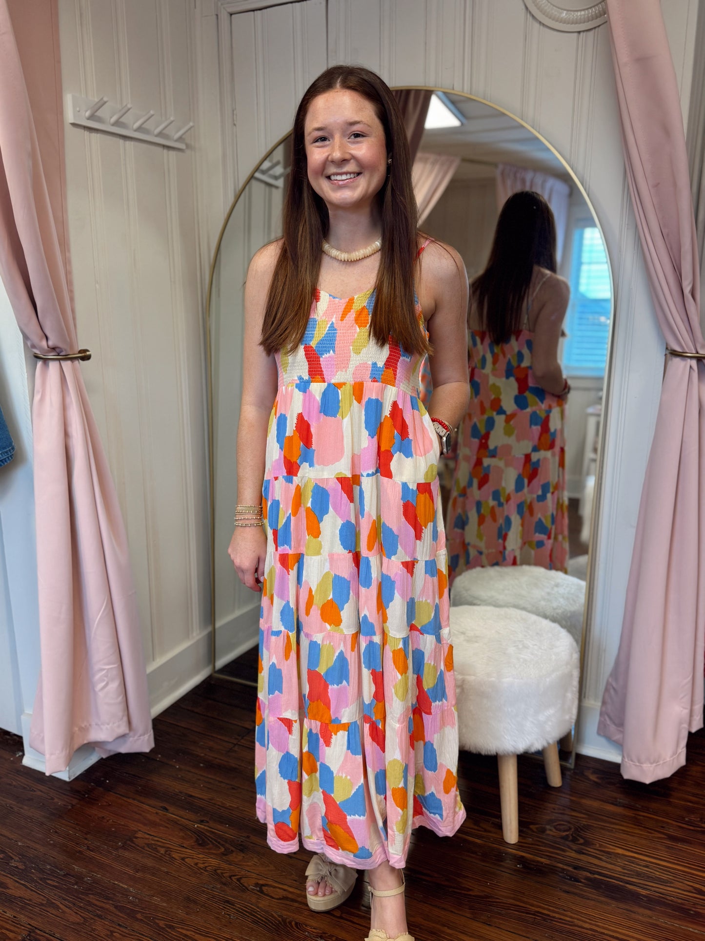 Seaside Smocked Maxi