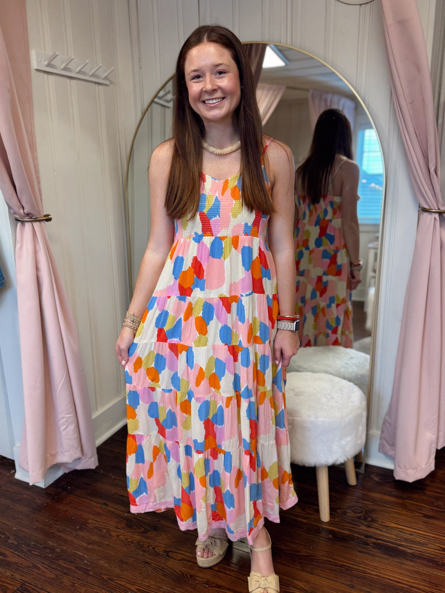 Seaside Smocked Maxi