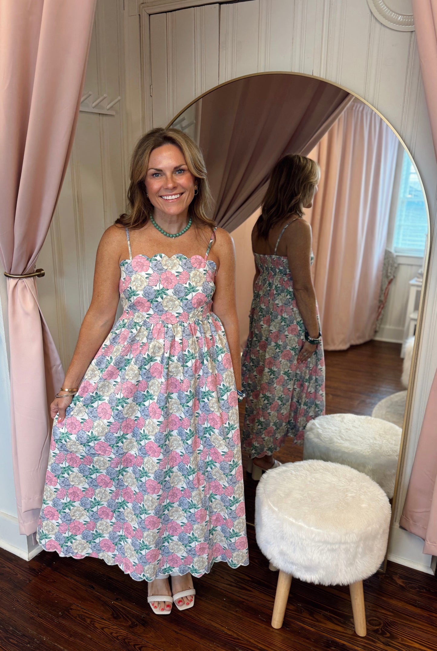 Scallop Floral Maxi