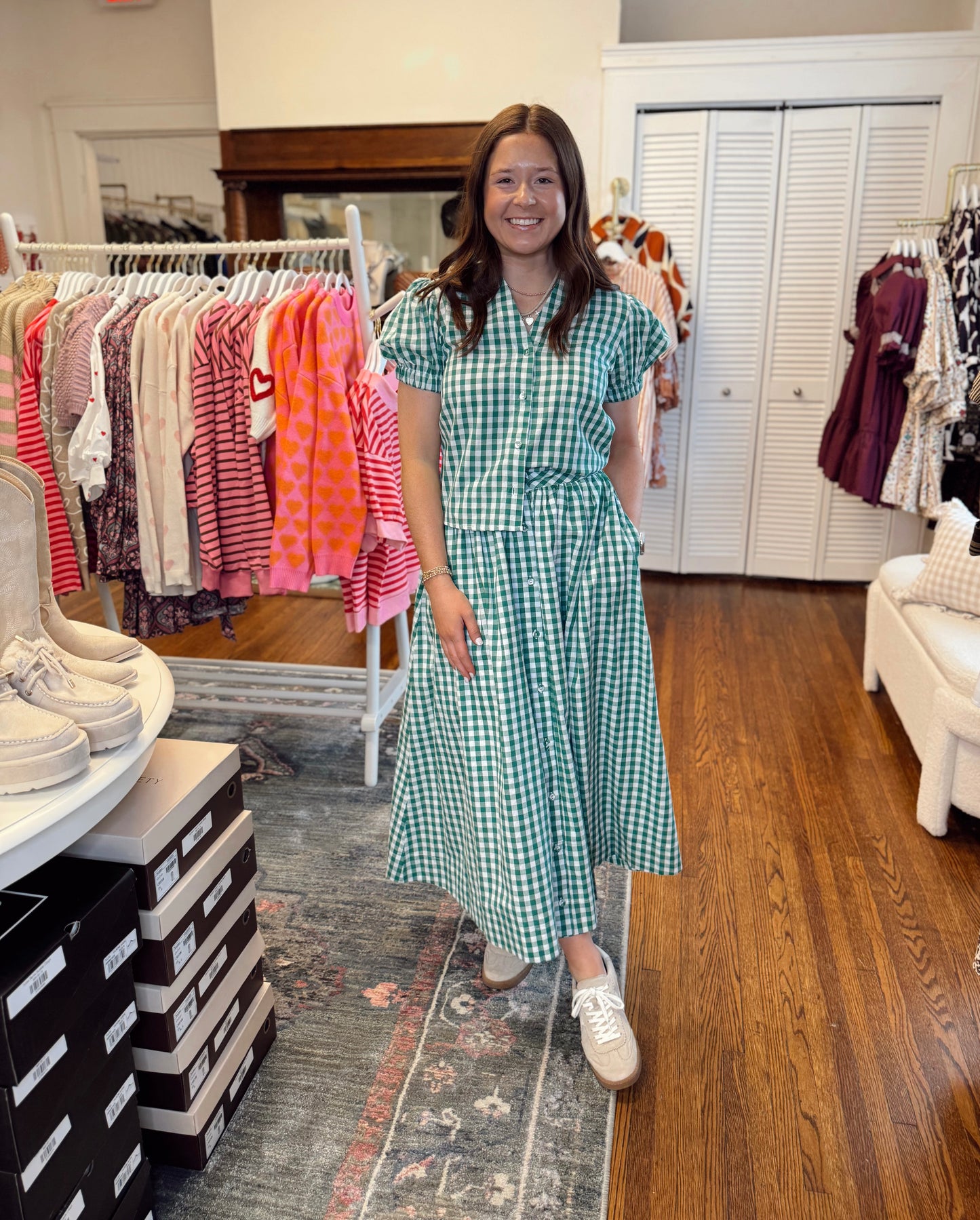 Springtime Gingham Top