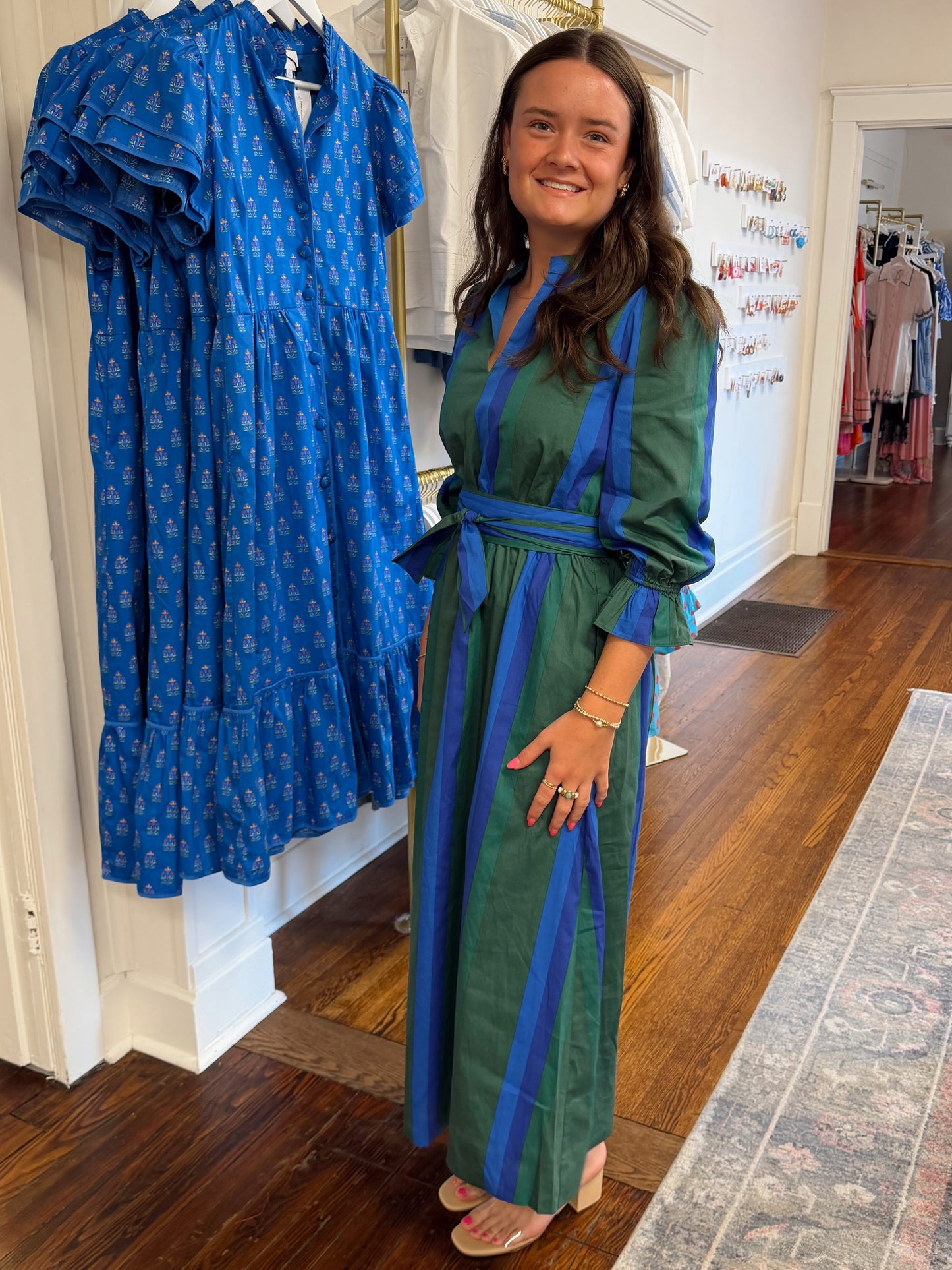 Dolary Stripe Maxi Dress
