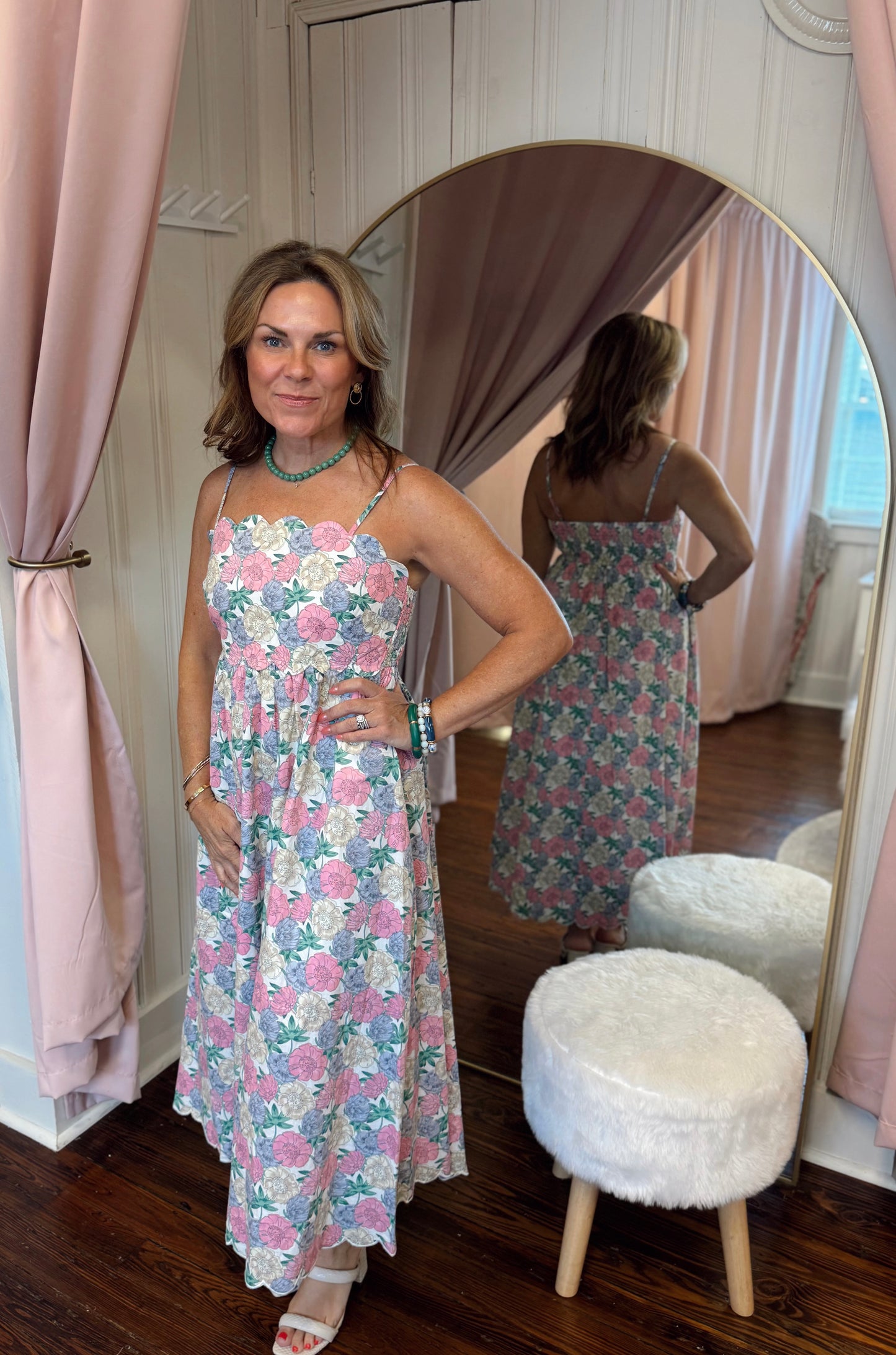 Scallop Floral Maxi
