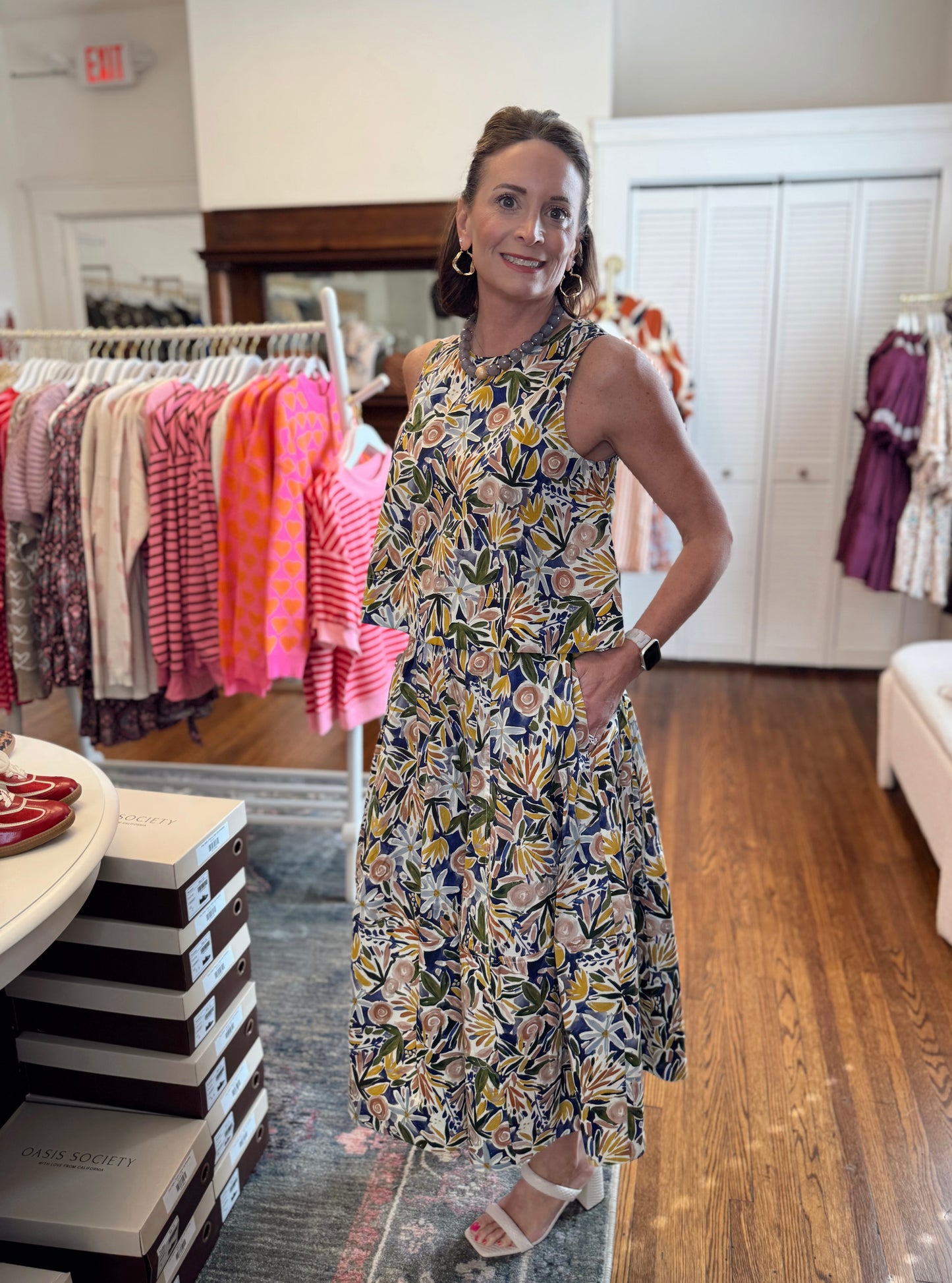 Abbey Floral A-line Skirt