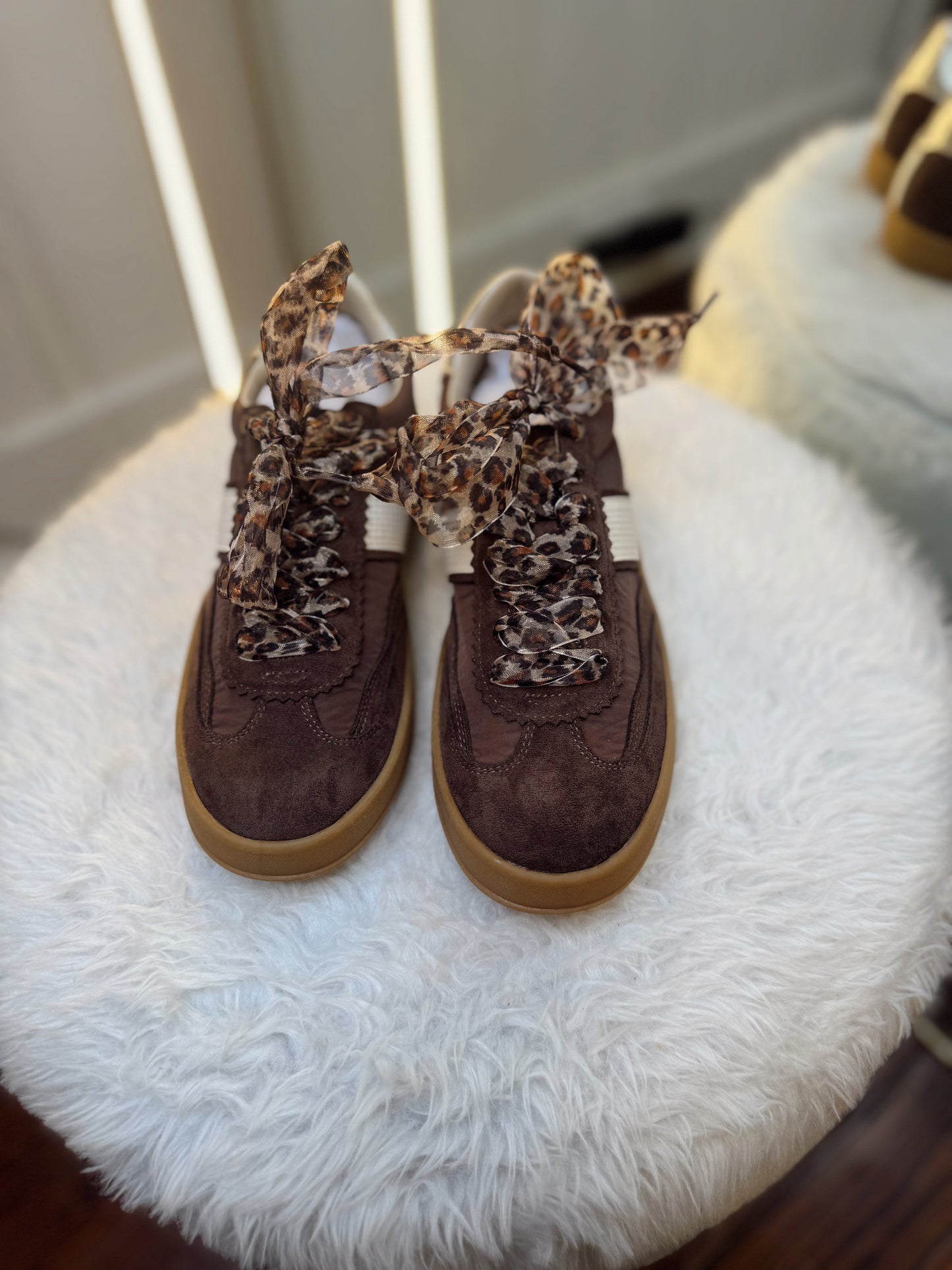 Dixie Side Strap Lace Up Sneakers