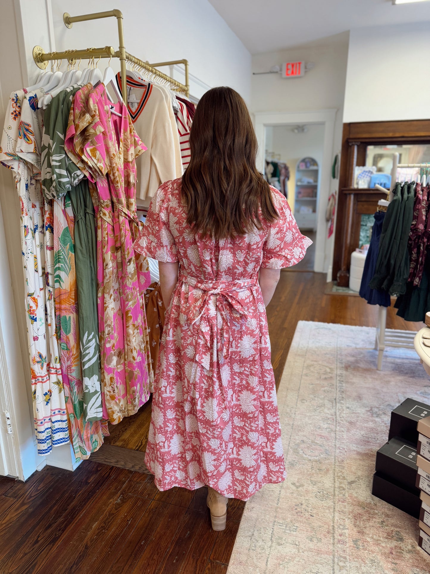 Marsala Floral Maxi Dress