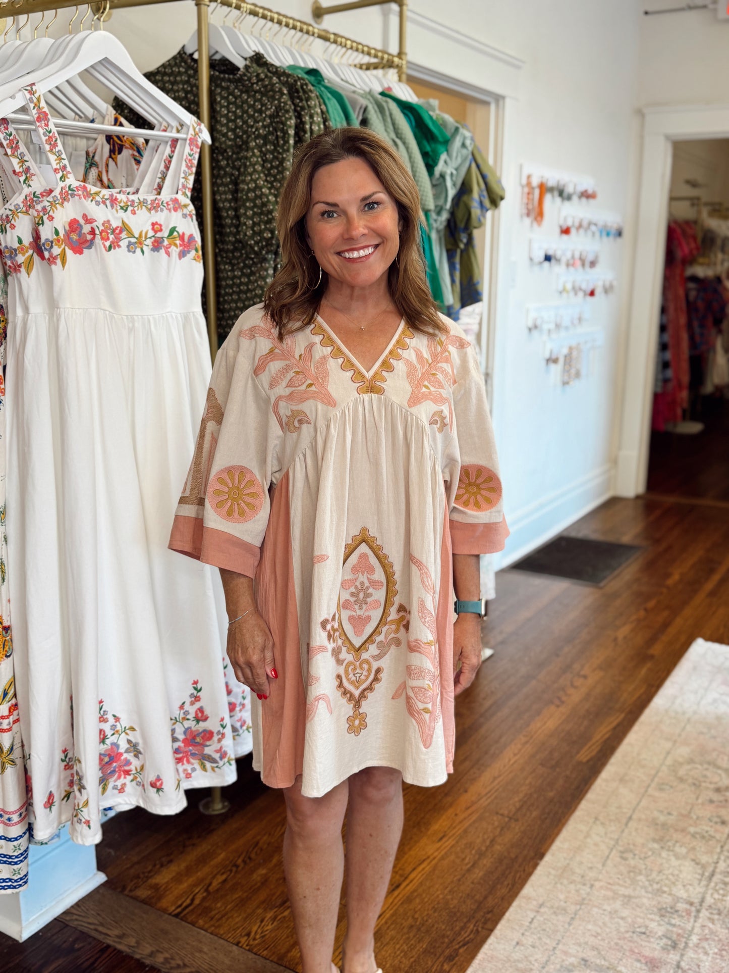 Tatum Boho Embroidered Dress