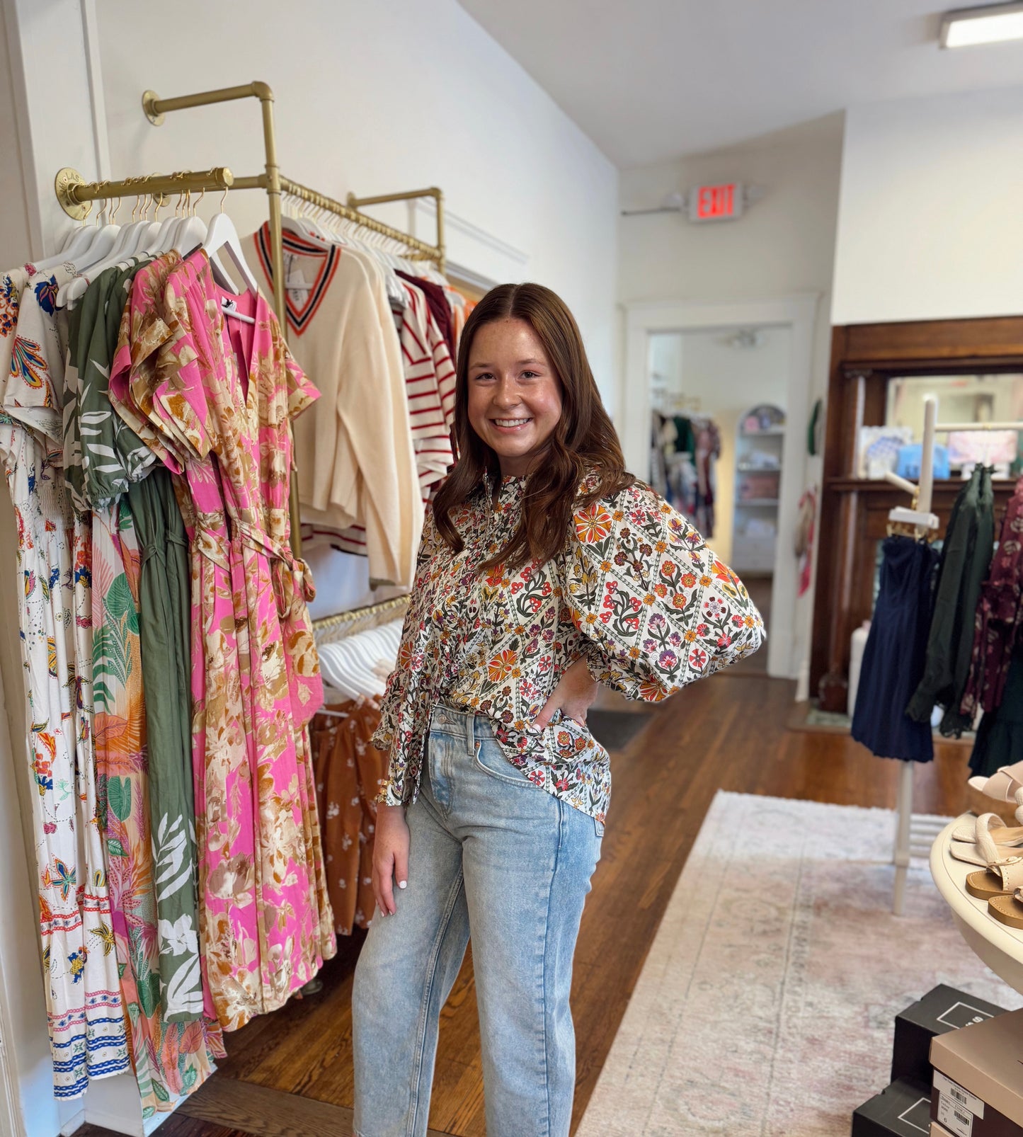 Felicity Floral Button Down