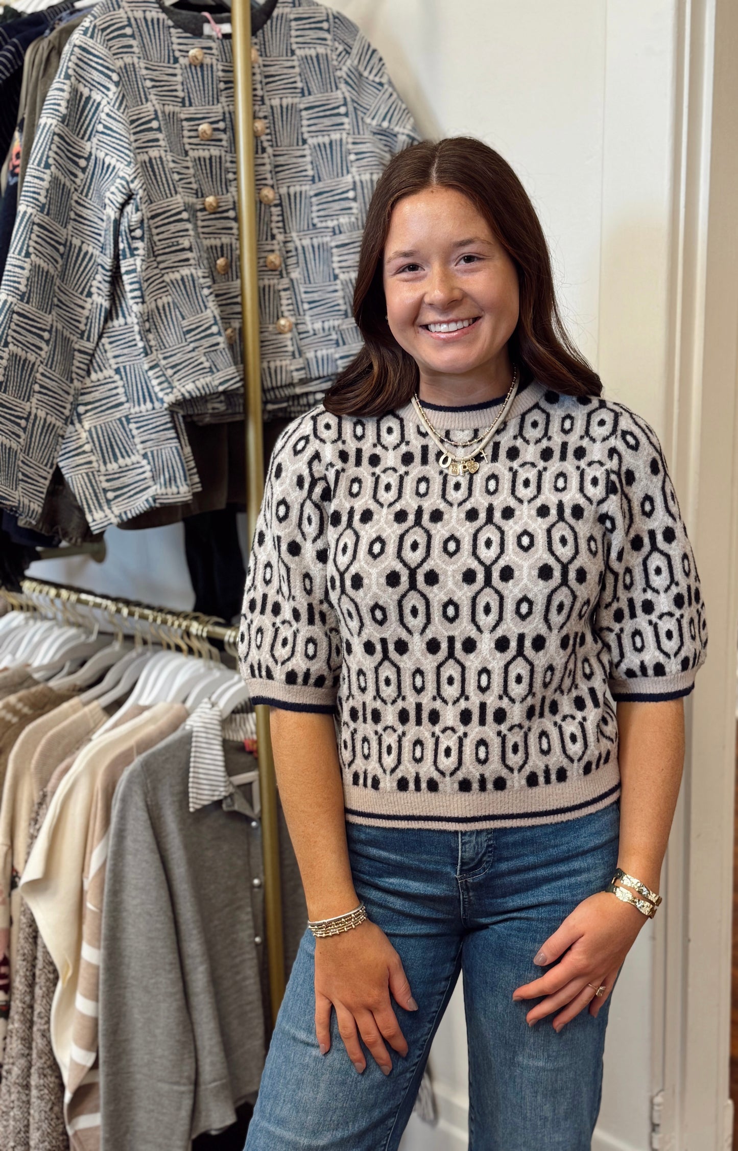 Natalia Short Sleeve Sweater