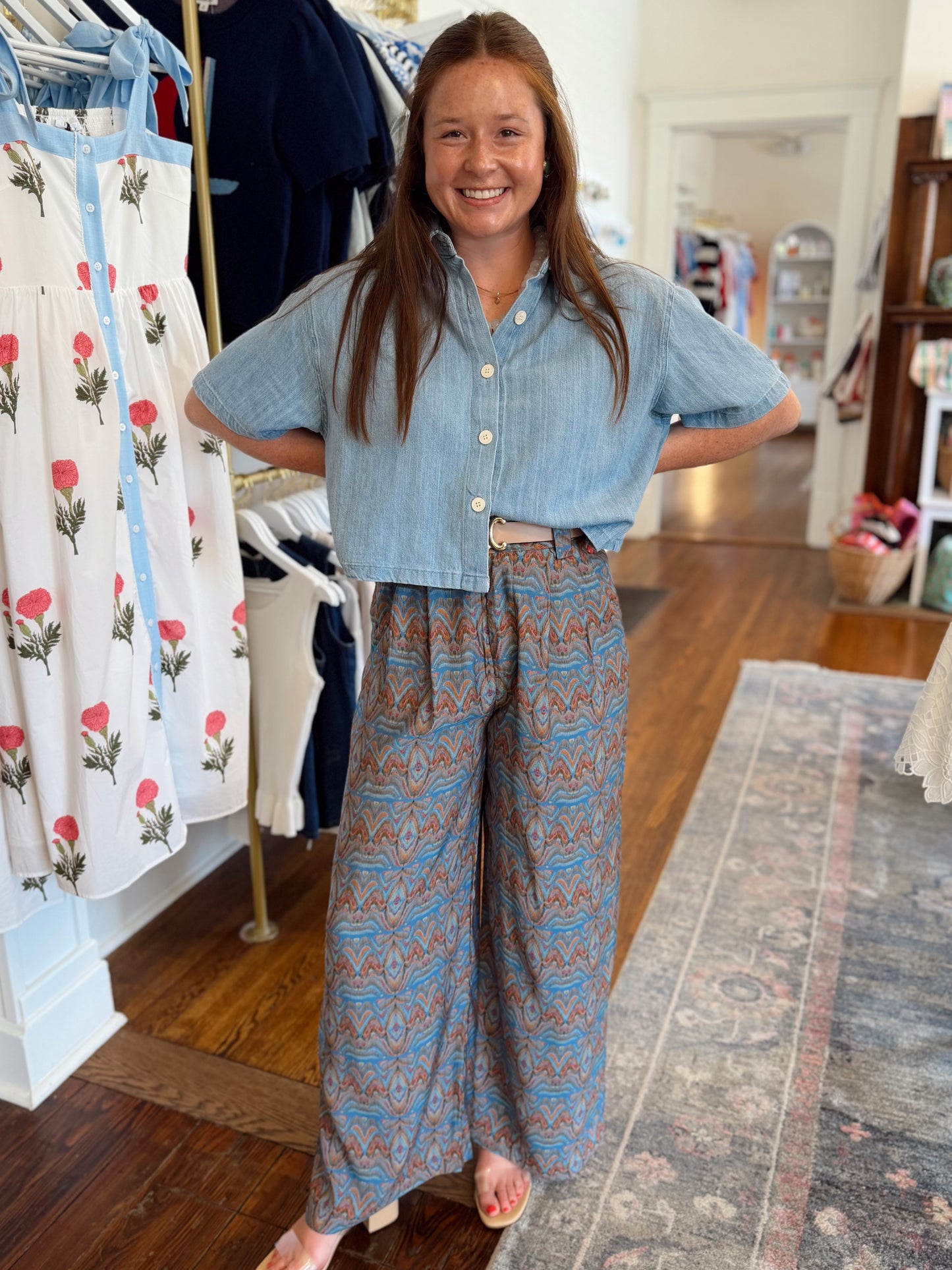 Jasmine Soft Denim Button Down
