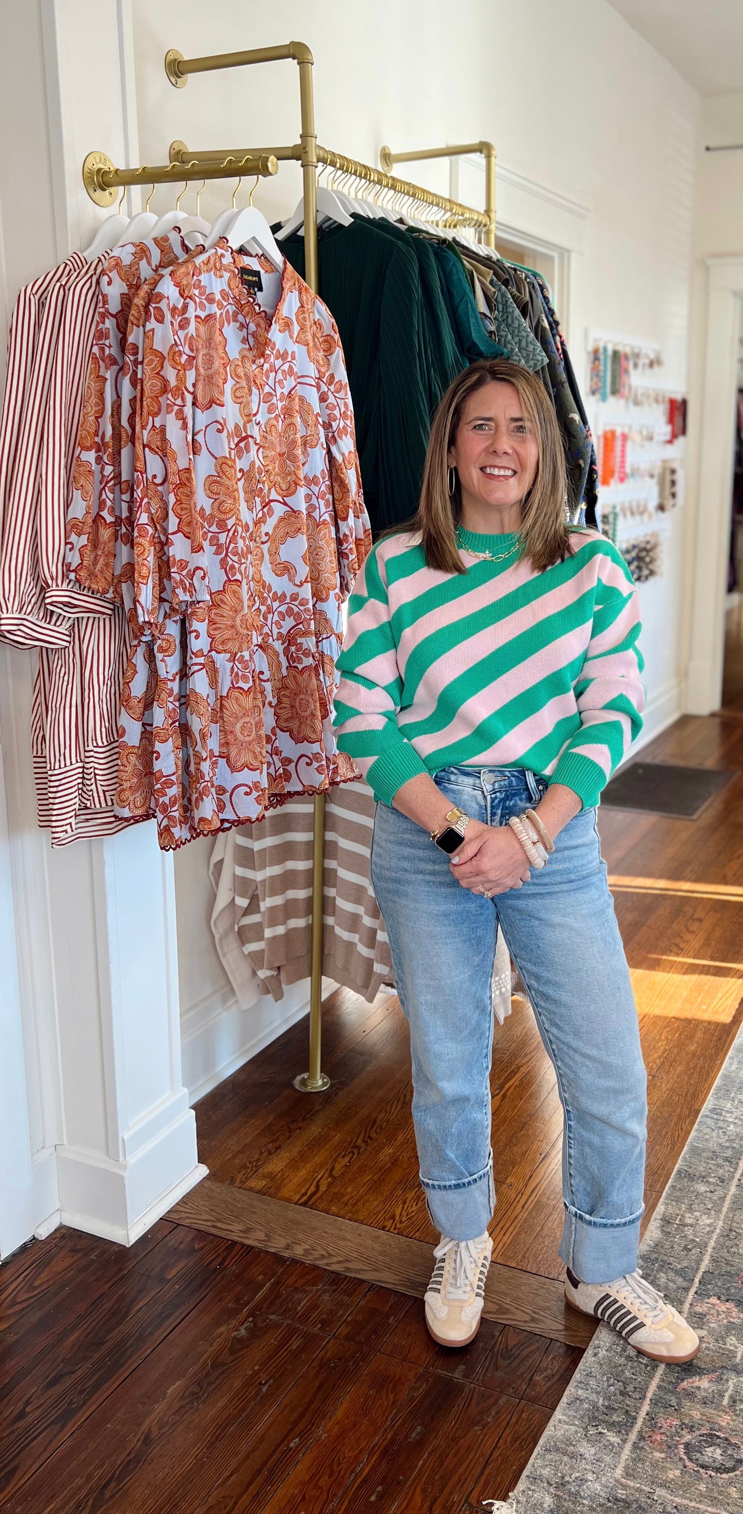 Sherrie Diagonal Stripe Sweater