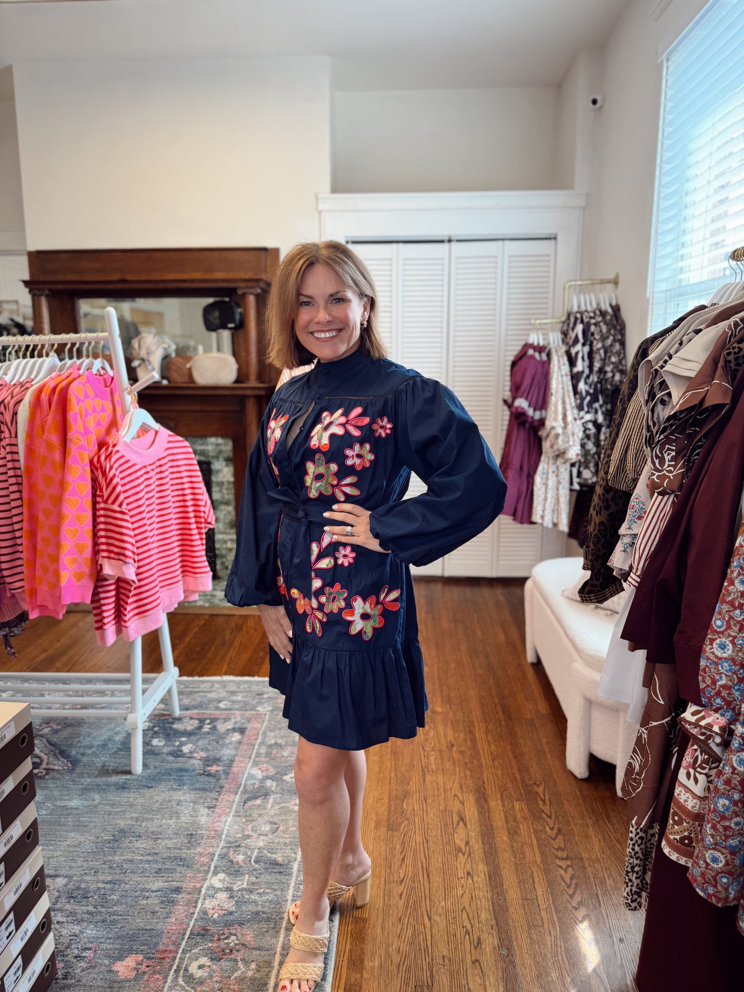 Enchanted Floral Navy Dress