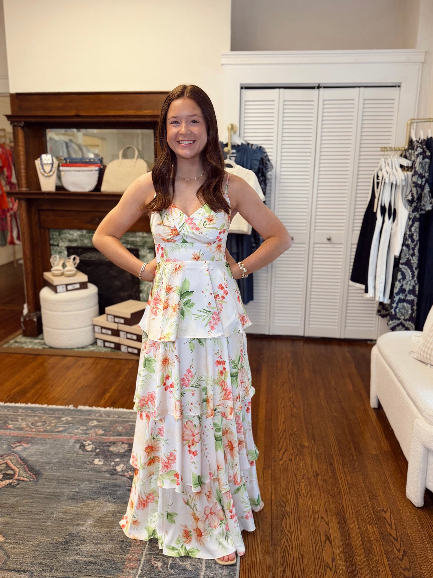 Carlisle Floral Tiered Dress