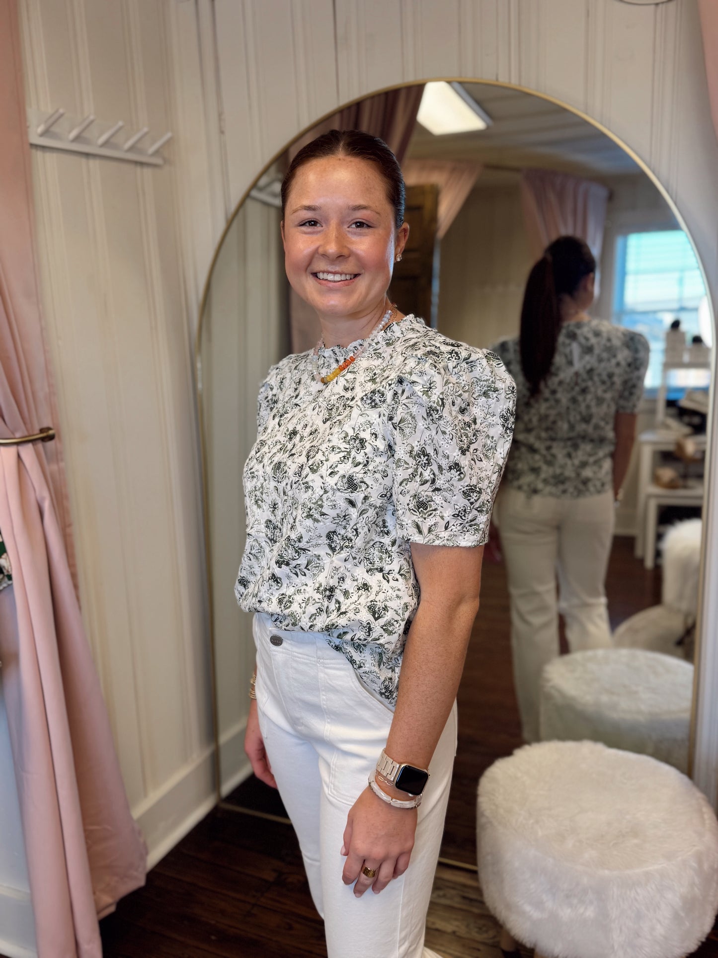 Pom Floral Veronica Top