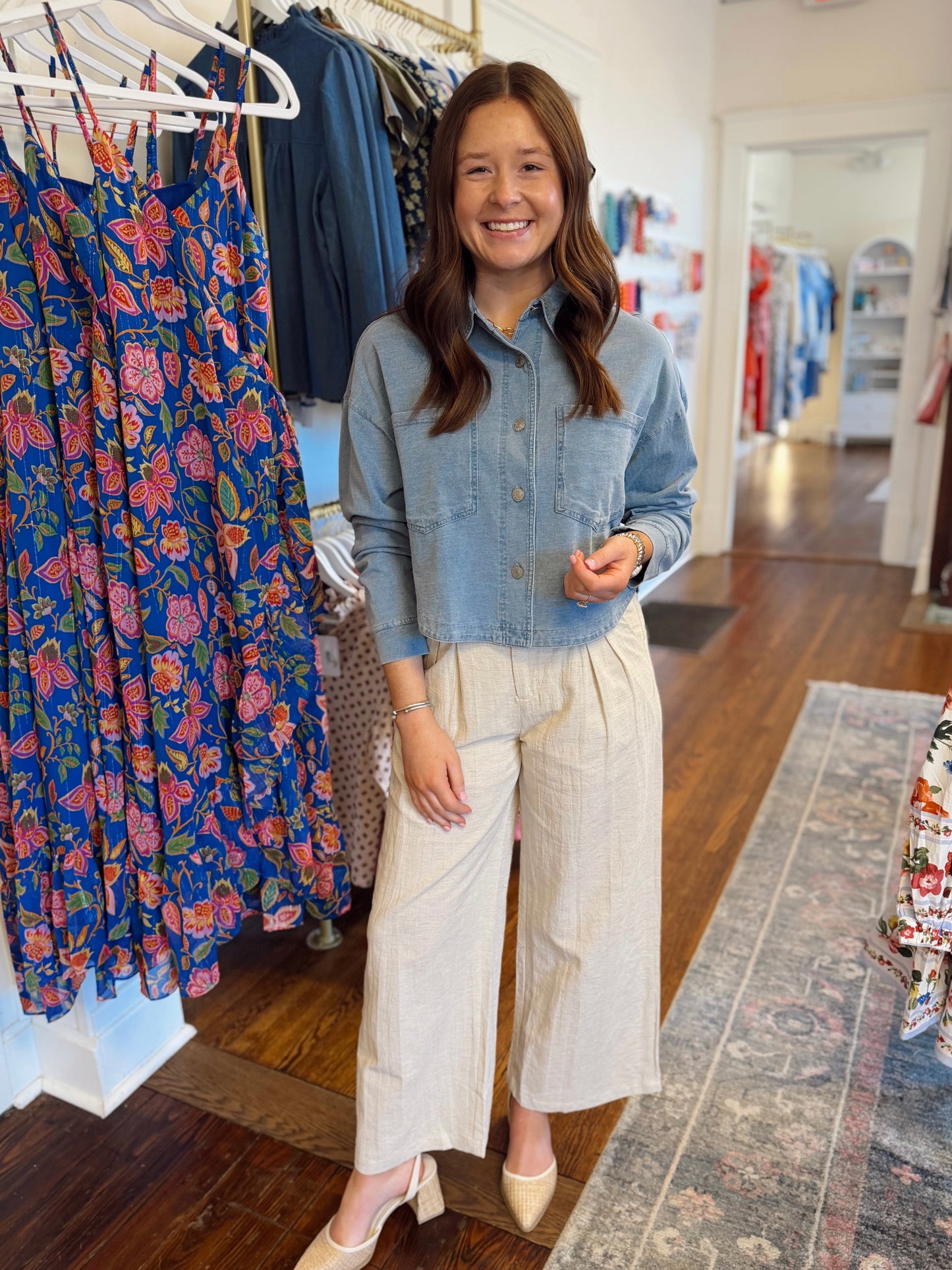Morgan Classic Denim Button Down