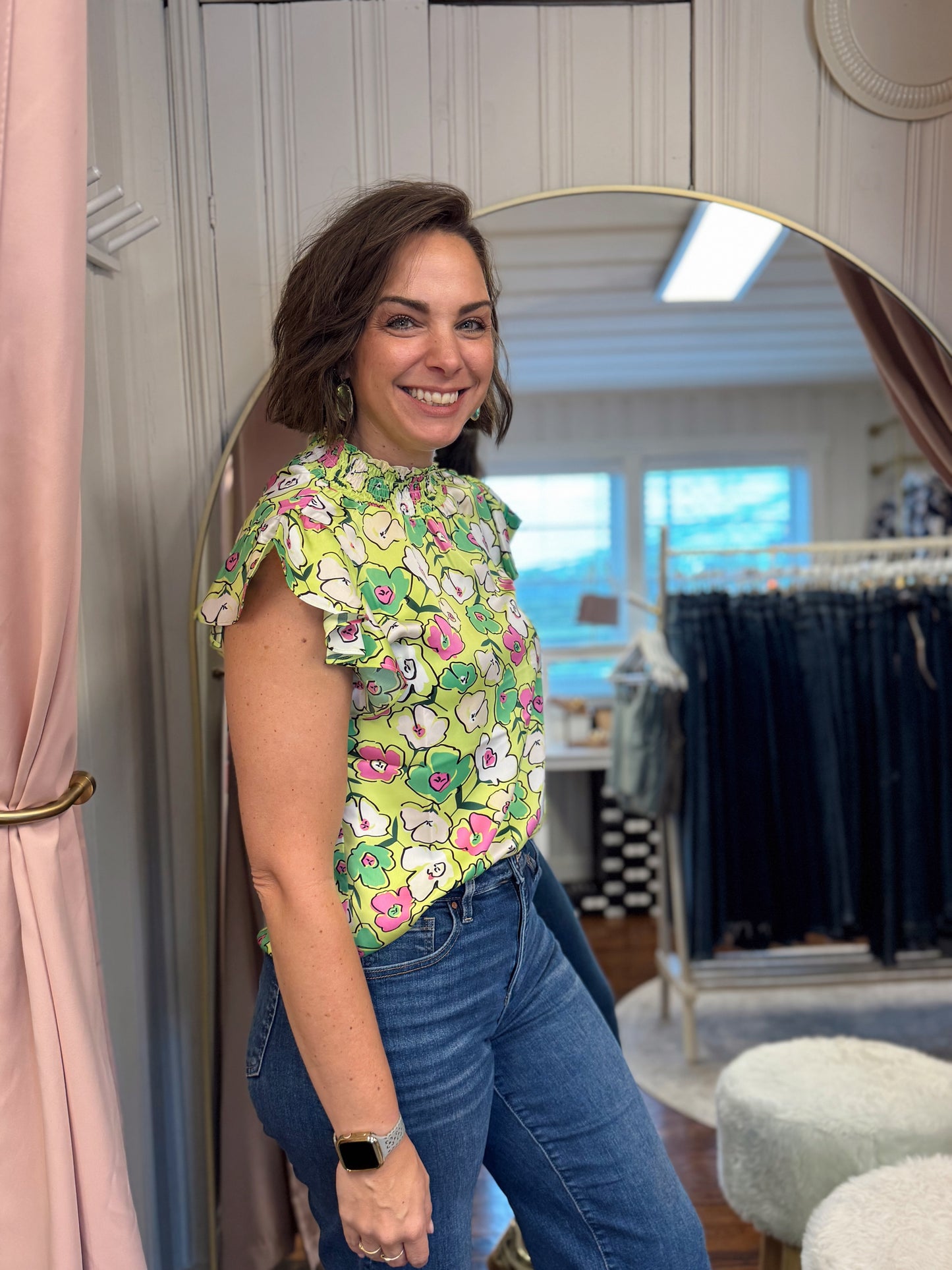 Poppy Floral Satin Top