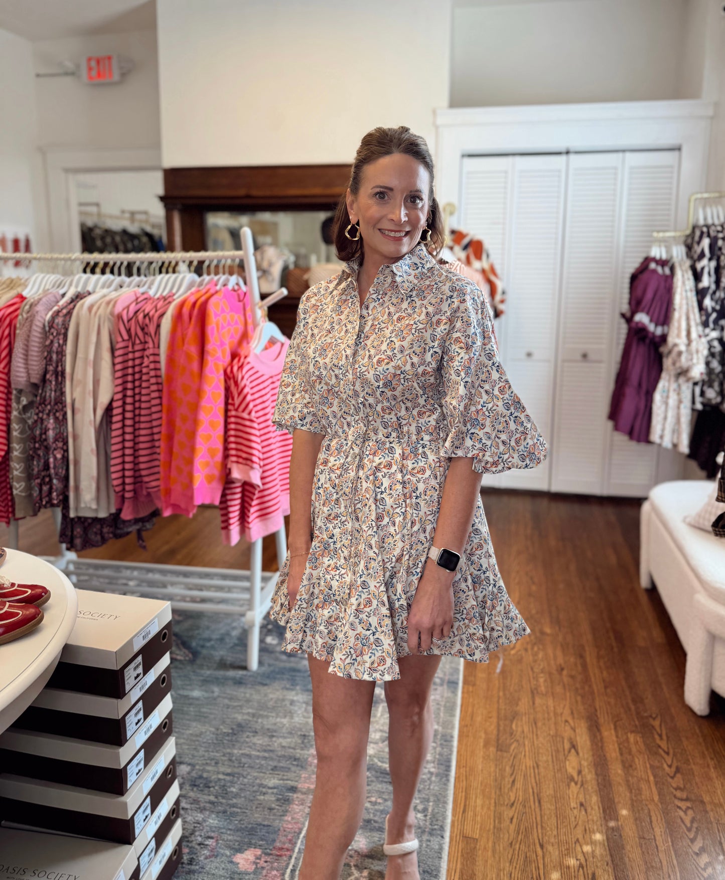 Portia Floral Print Dress