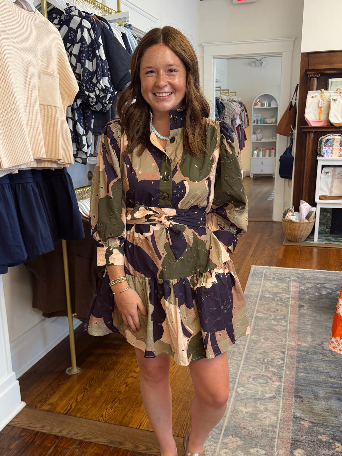 Neena Olive Multicolor Dress