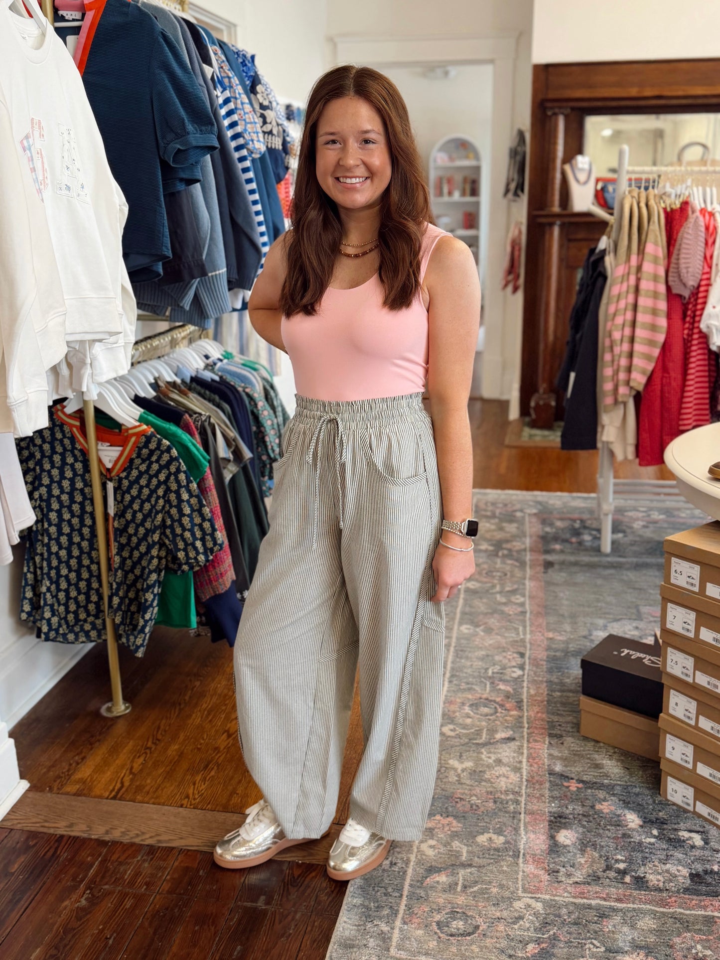 Double Layer Seamless Tank - Pink