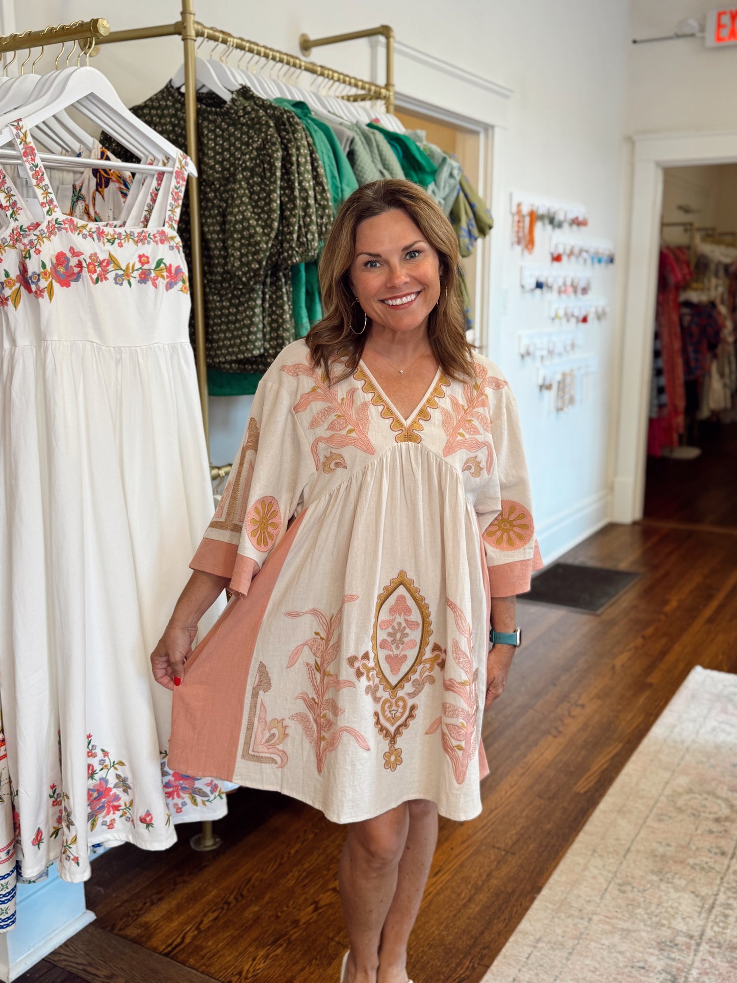 Tatum Boho Embroidered Dress