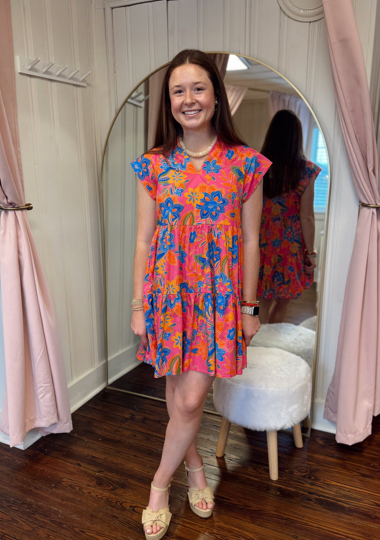 Ranchero Floral Poplin Dress