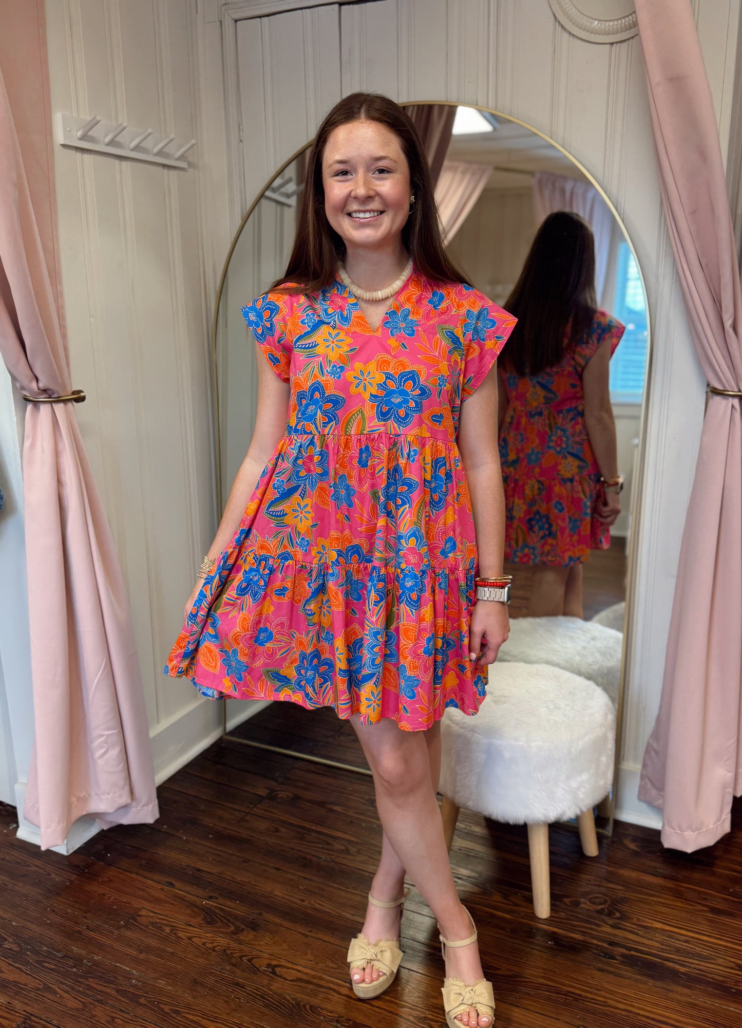 Ranchero Floral Poplin Dress