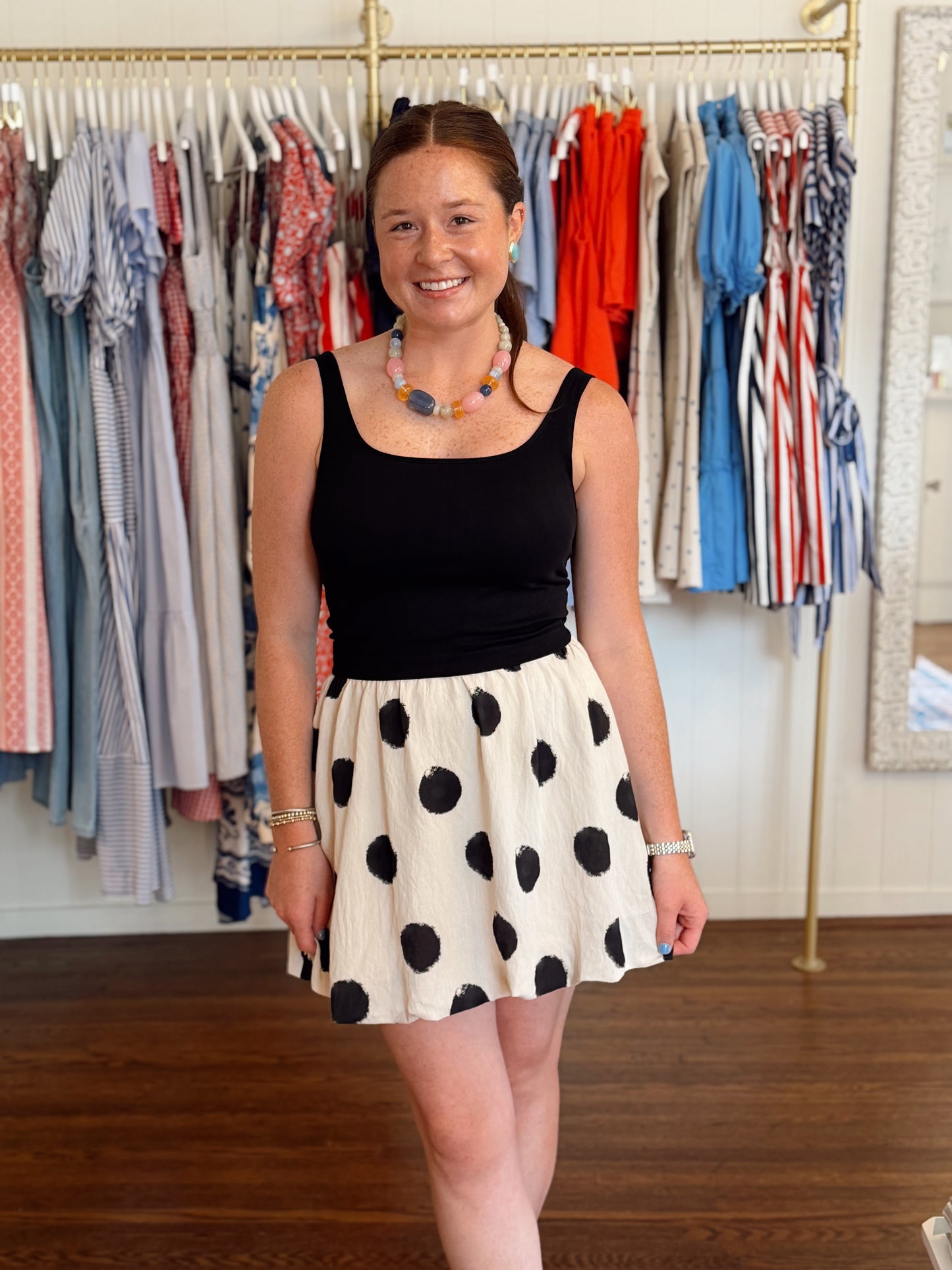 Jackie Polka Dot Skirt