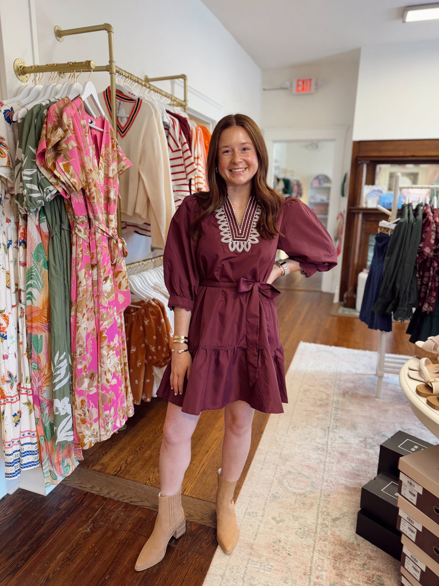 Sugarplum Embroidered Dress