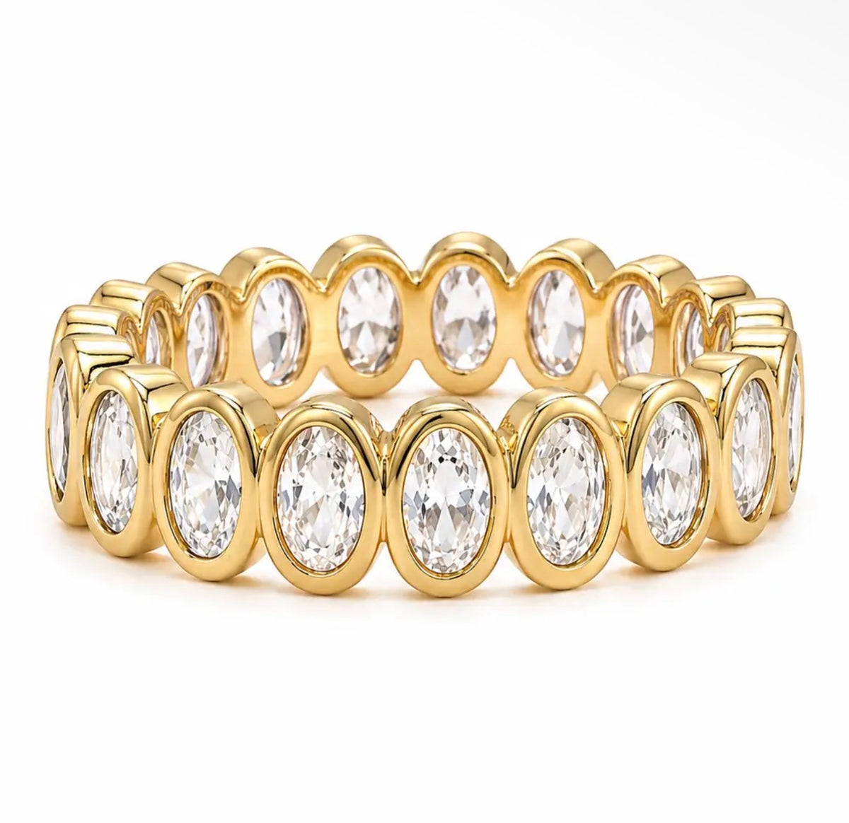 Sahira Oval Bezel Eternity Ring