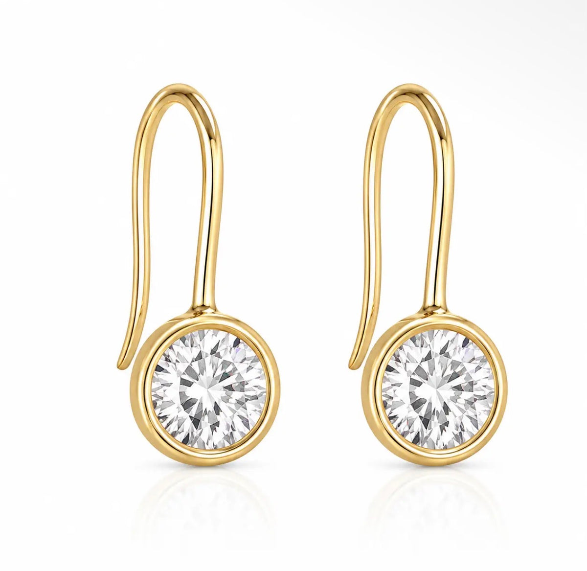 Sahira Lila Bezel Earrings