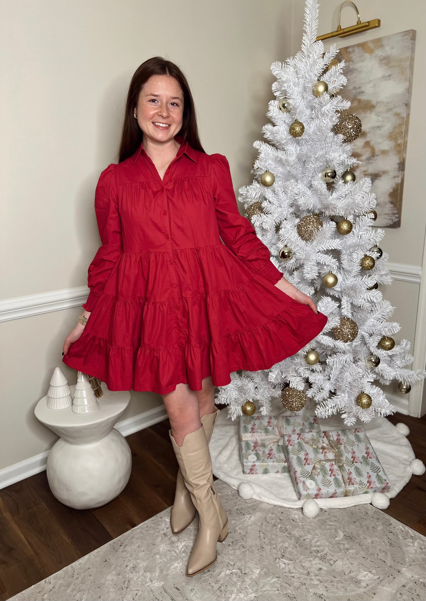 Chloe Crimson Dress