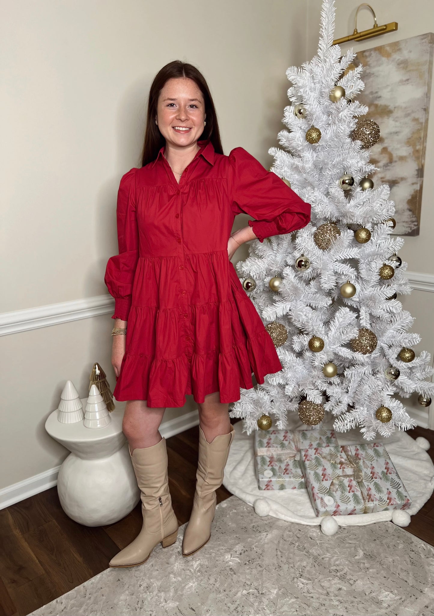 Chloe Crimson Dress