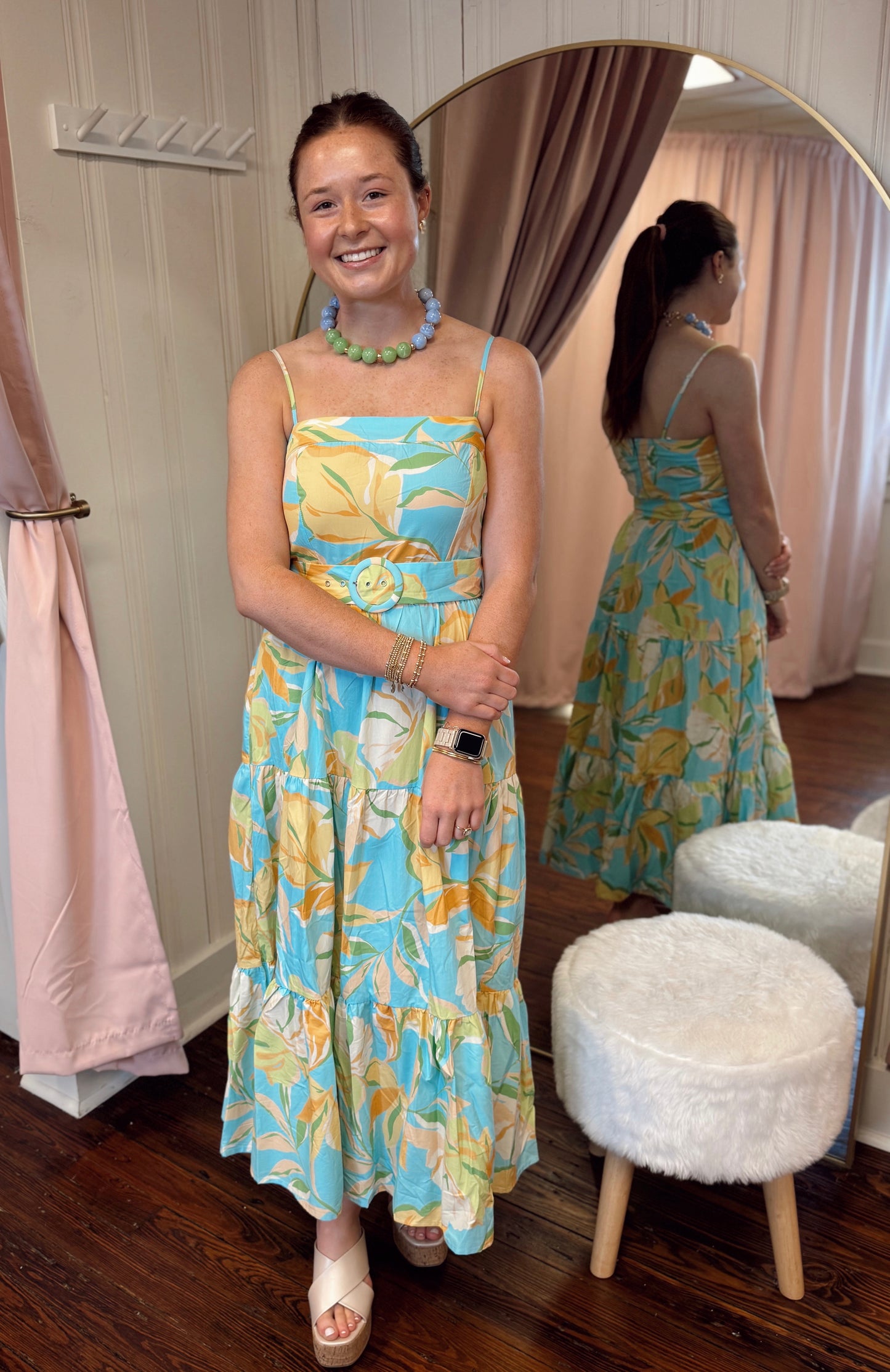 Sadie Floral Belted Maxi