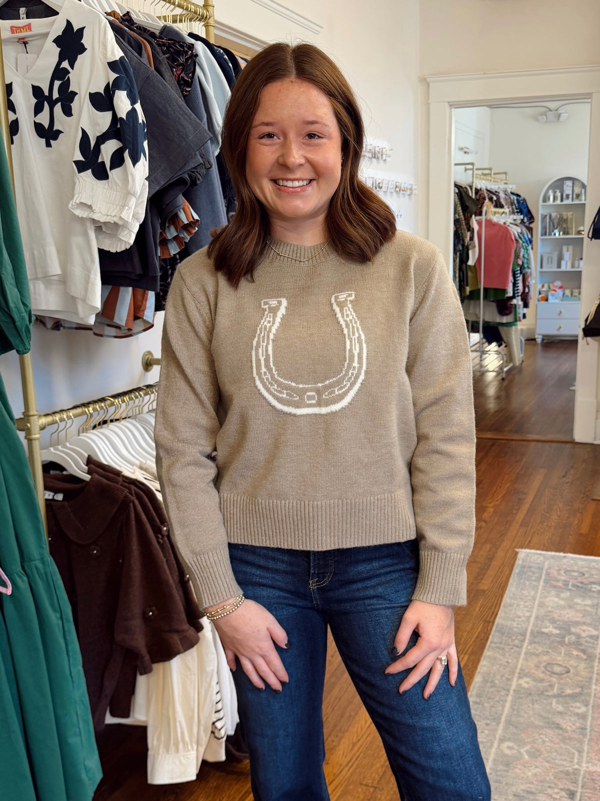 Horseshoe Graphic Sweater