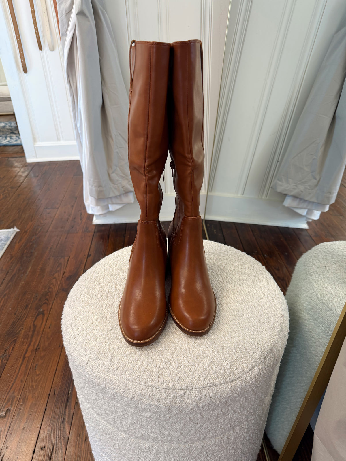 The Harriet Brown Tall Riding Boot