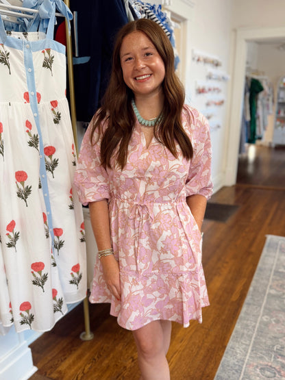 Daney Floral Pink Dress
