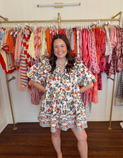 Elyse Floral Ruffle Dress