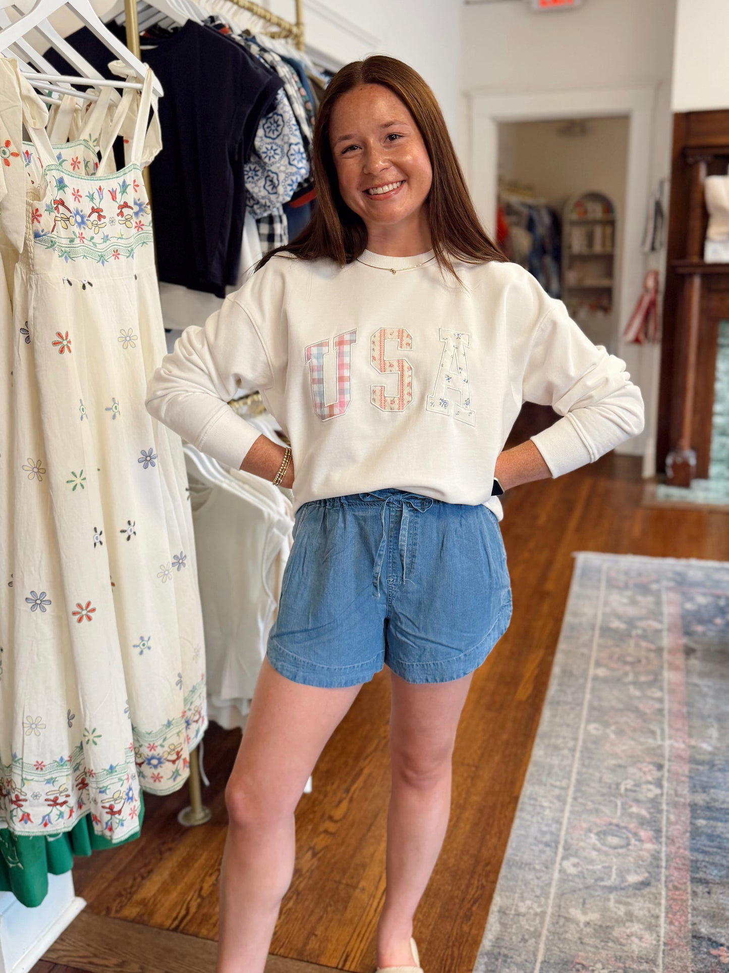 USA Patchwork Sweatshirt