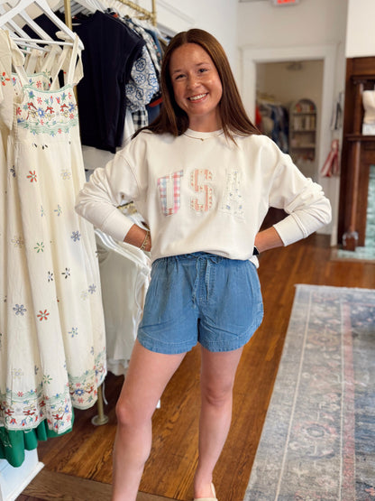 USA Patchwork Sweatshirt