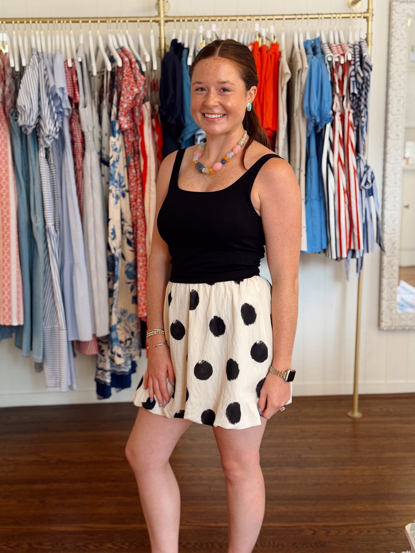 Jackie Polka Dot Skirt