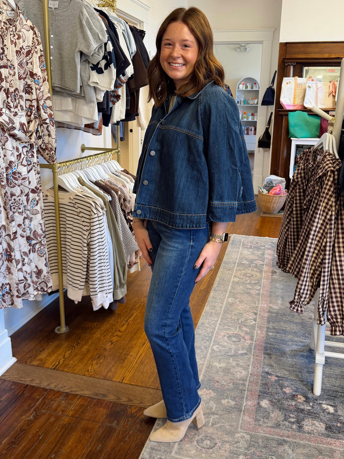 The Ferguson Straight Leg Adjustable Waist Jeans