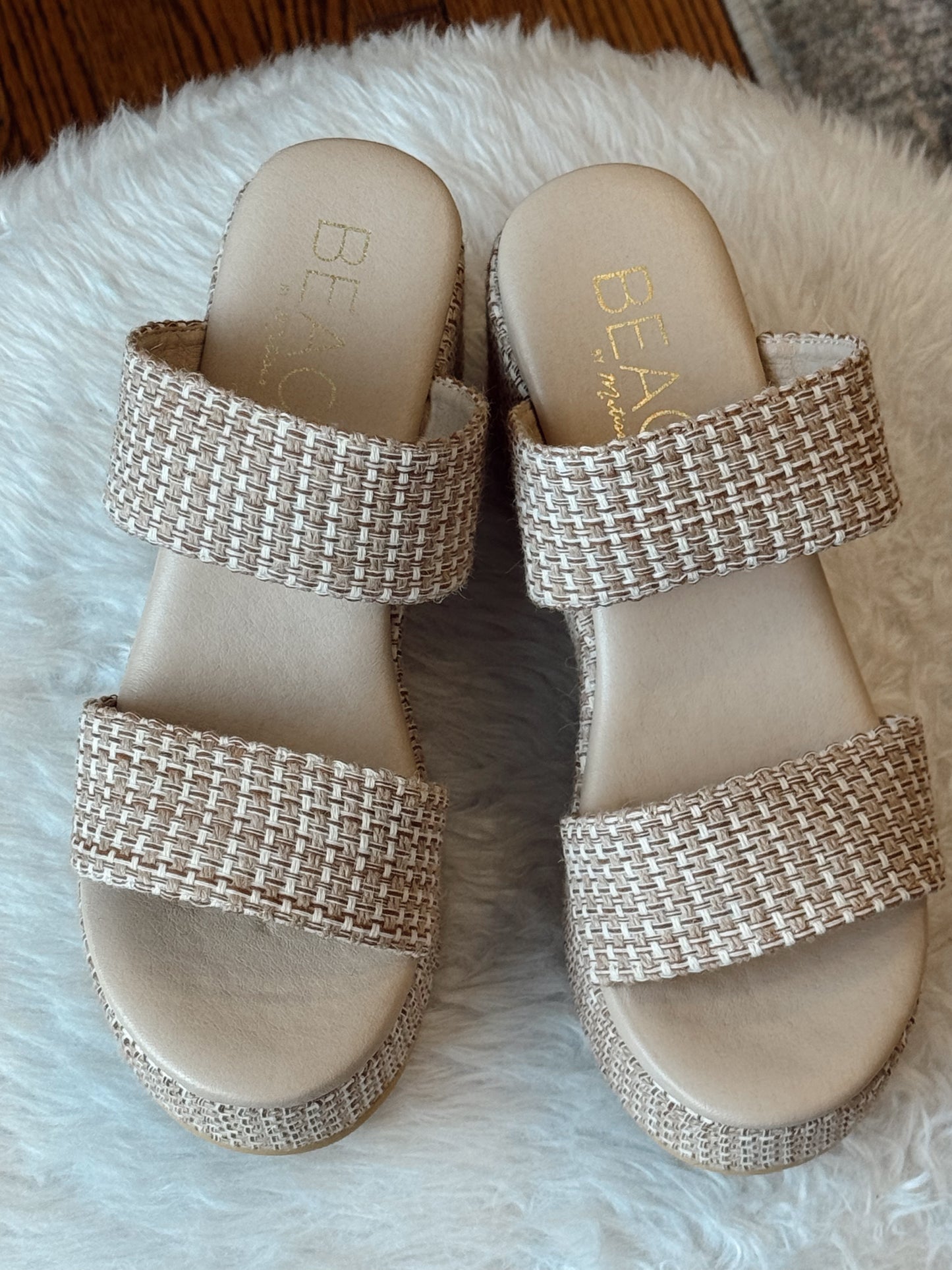 Ocean Avenue Tan Platform Heels
