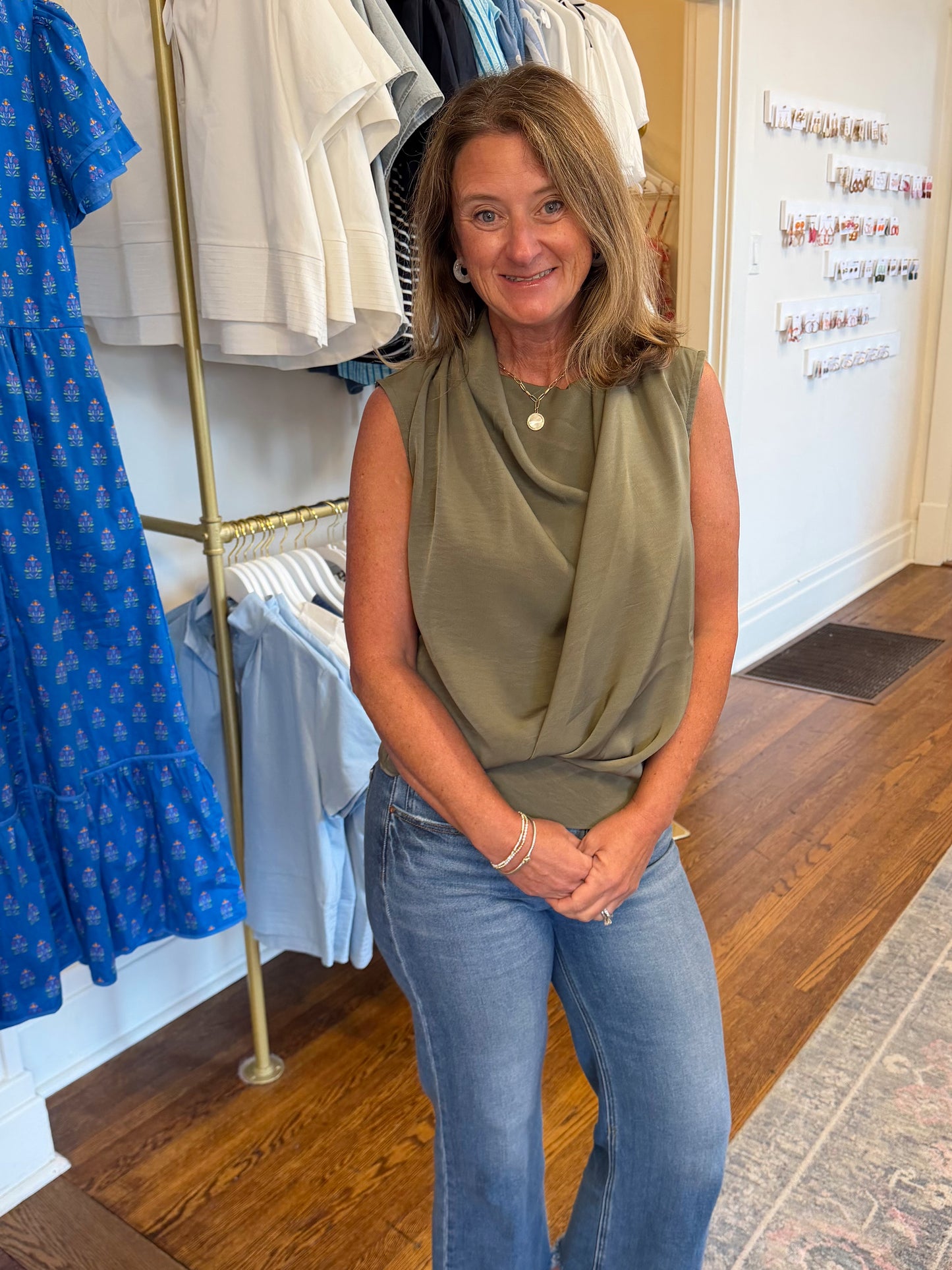 Melissa Olive Draped Top