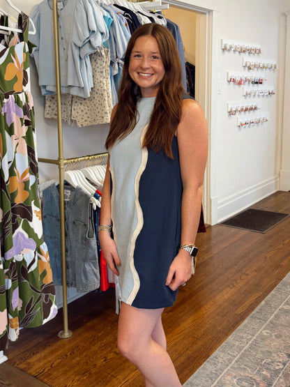 Seanna Blue Waves Dress