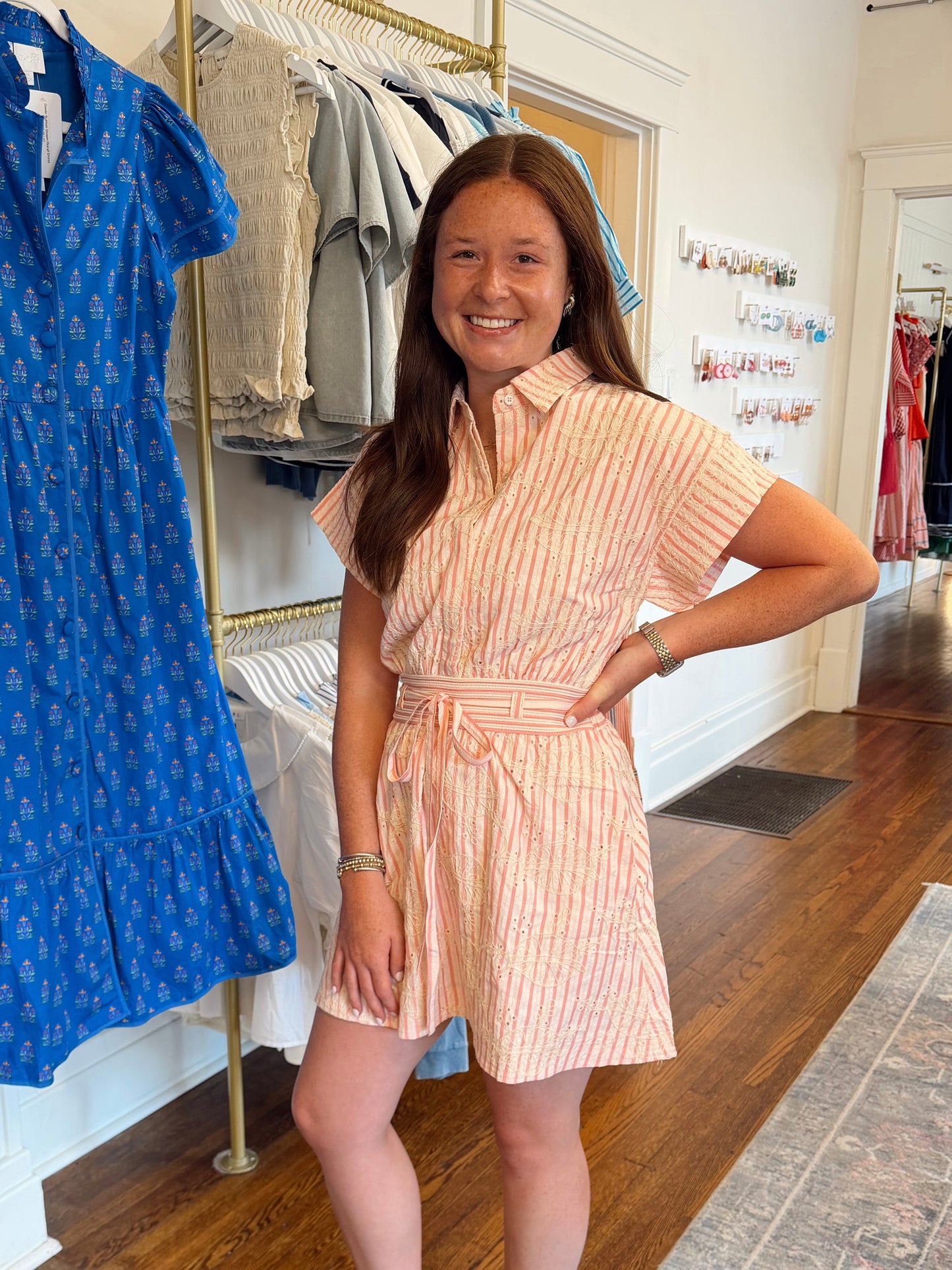 Erin Embroidered Eyelet Dress