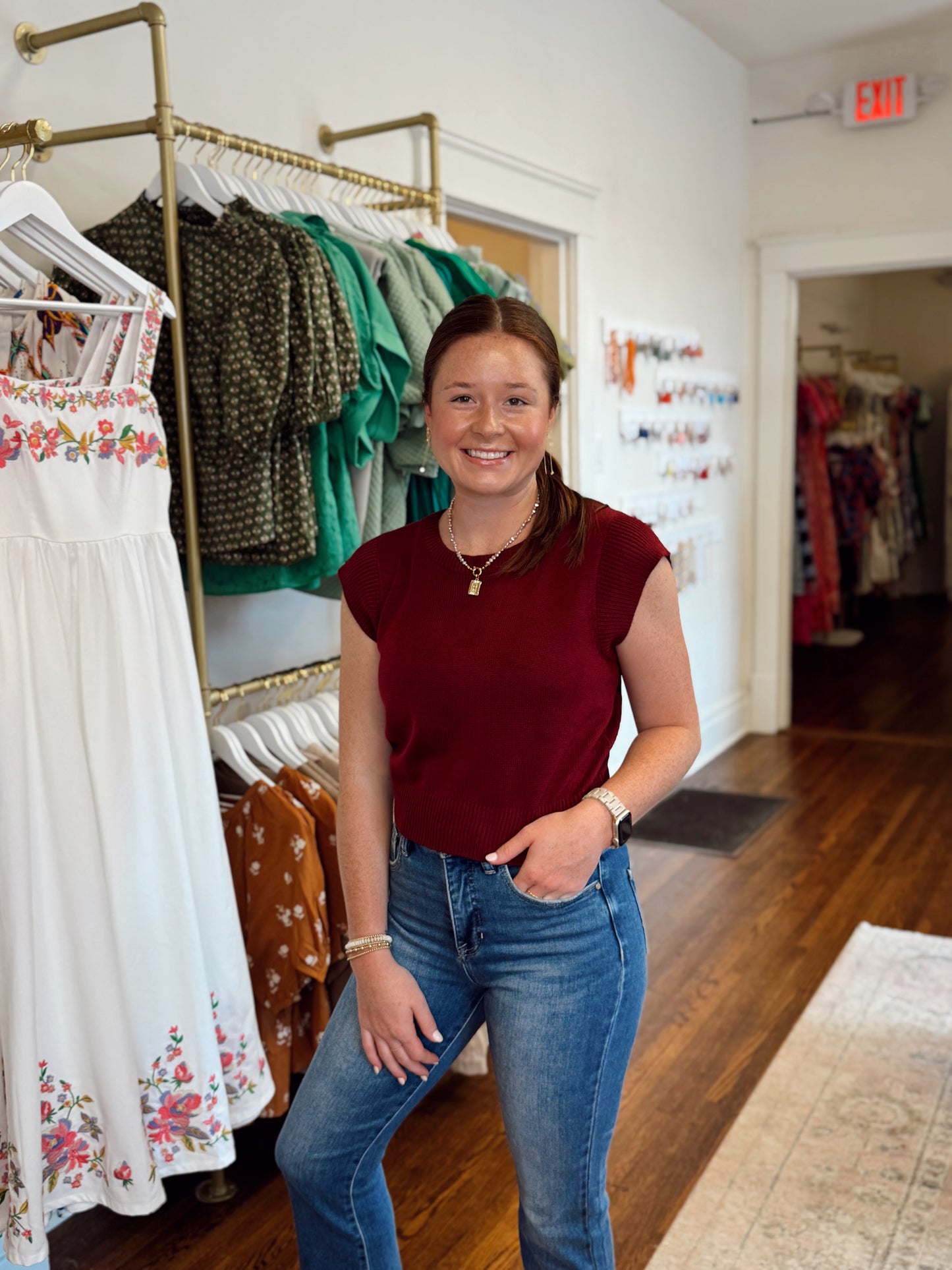Cabernet Cap Sleeve Top