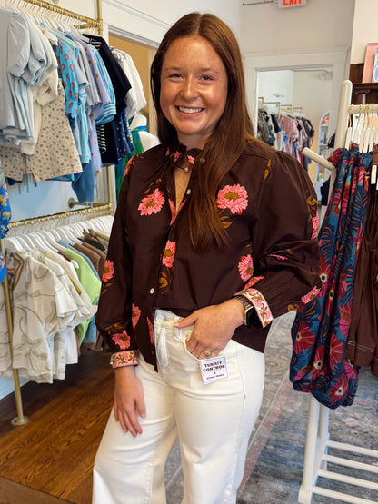 Lola Pattern Cuff Top